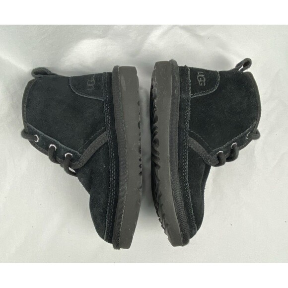 UGG Neumel II Chukka Boot Toddler Size 10 Black Suede Side Zip Water Repel $105 - Picture 8 of 10